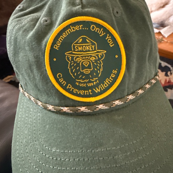 Authentic Smokey The Bear Snapback Rope Hat Official Licensed Prevent Wild Fire - Picture 9 of 9